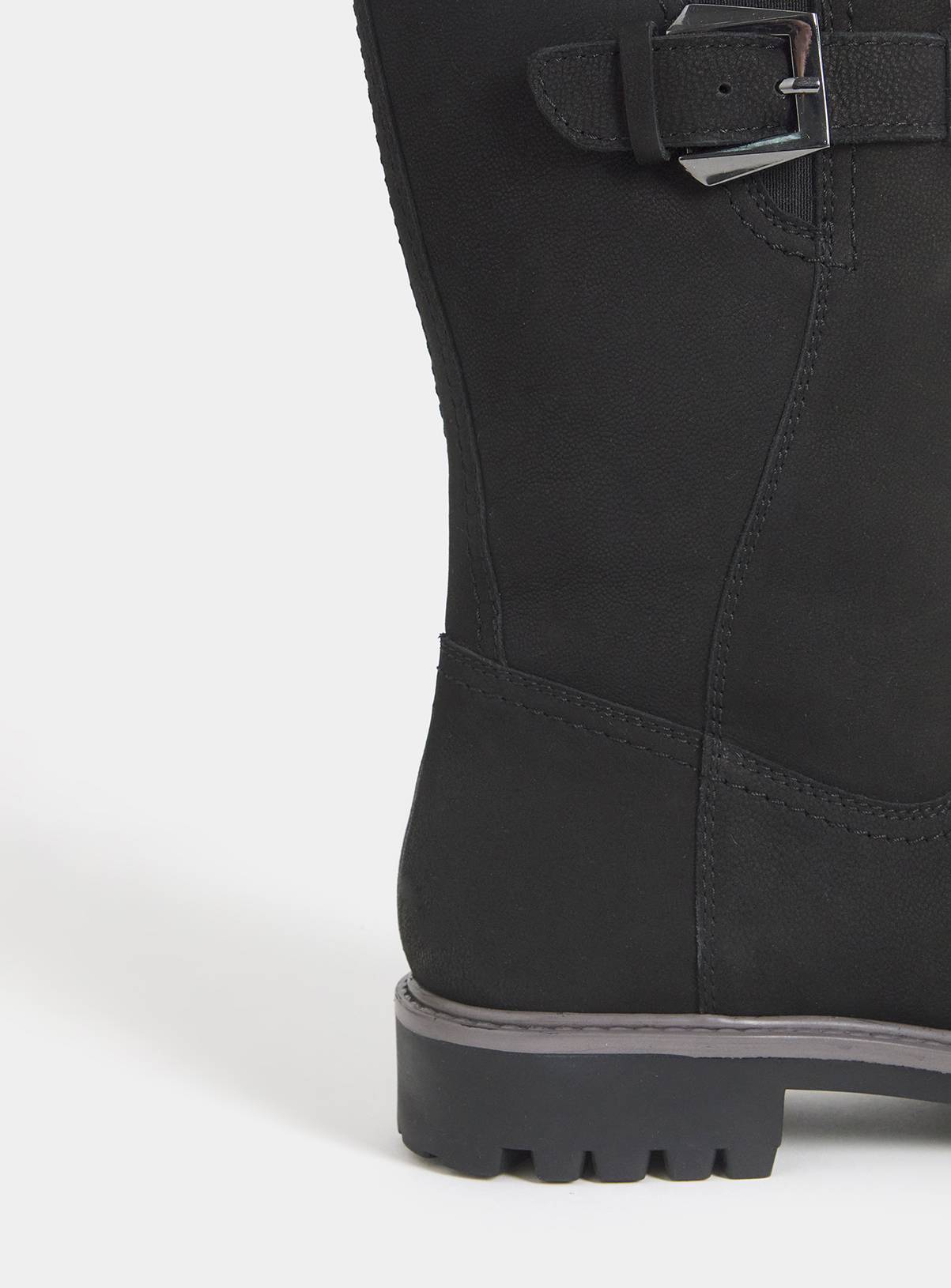 JD WILLIAMS Fur Trim Flat Calf Boot Wide Fit 7 - Image 4