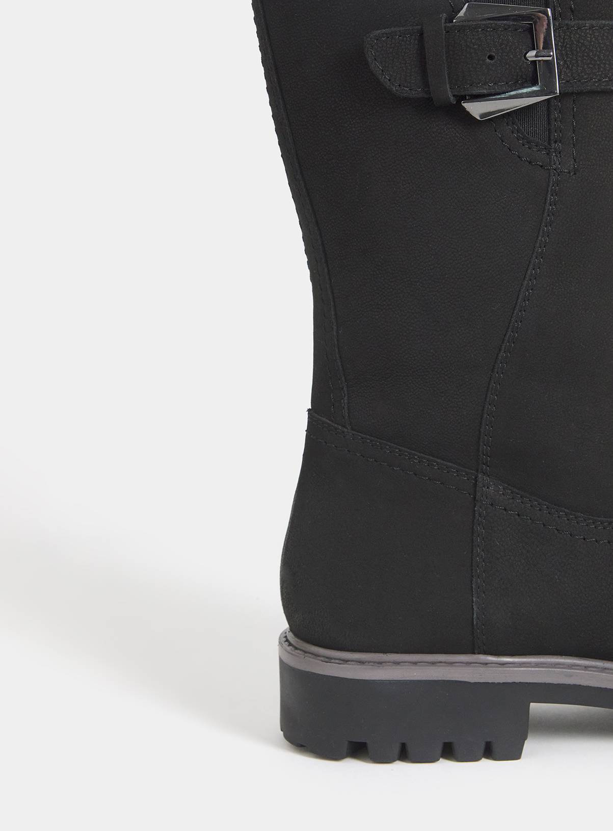 JD WILLIAMS Fur Trim Flat Calf Boot Extra Wide Fit 8 - Image 4