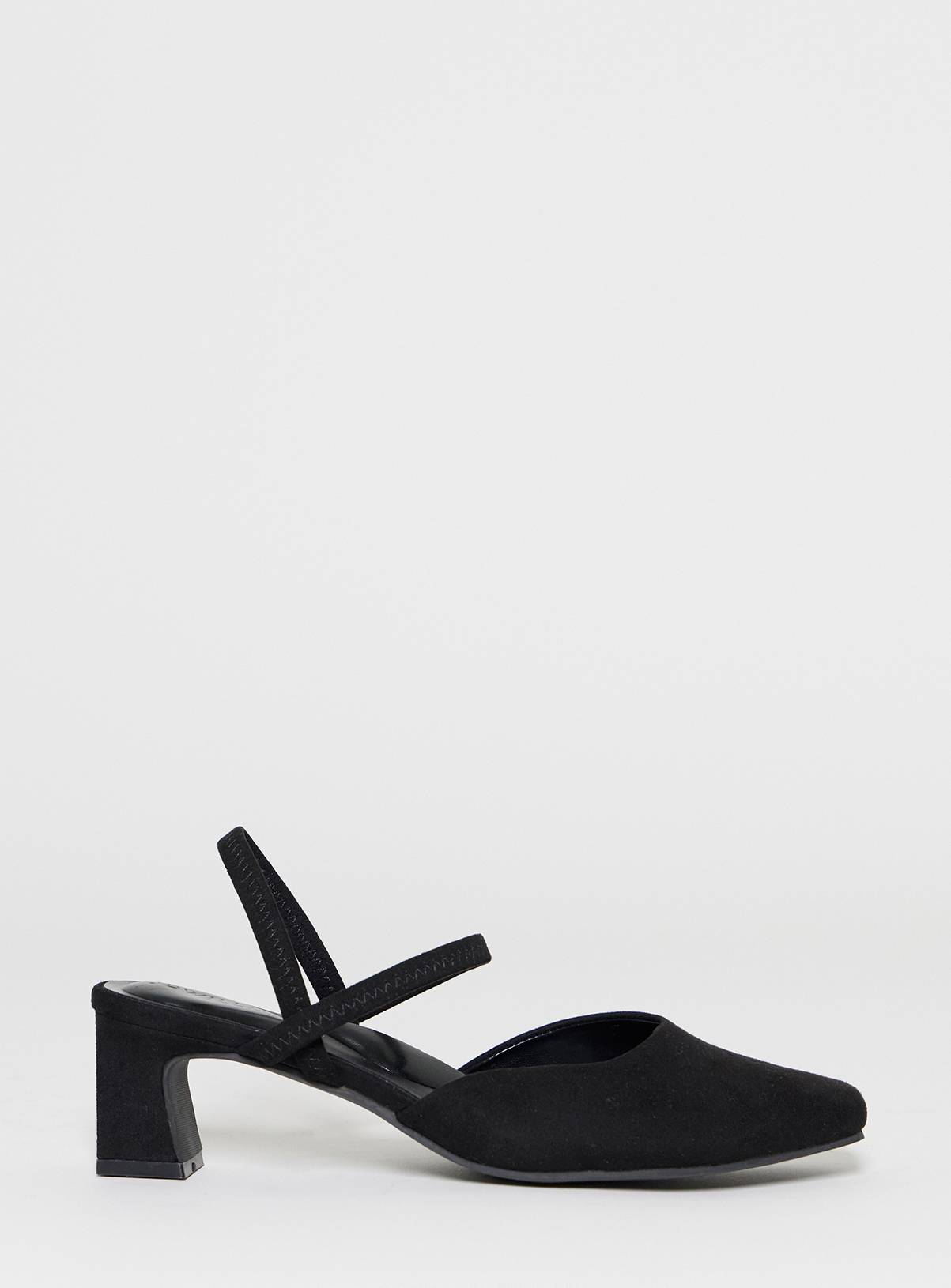 JD WILLIAMS Slingback Block Heel Shoe Extra Wide Fit 6 - Image 3