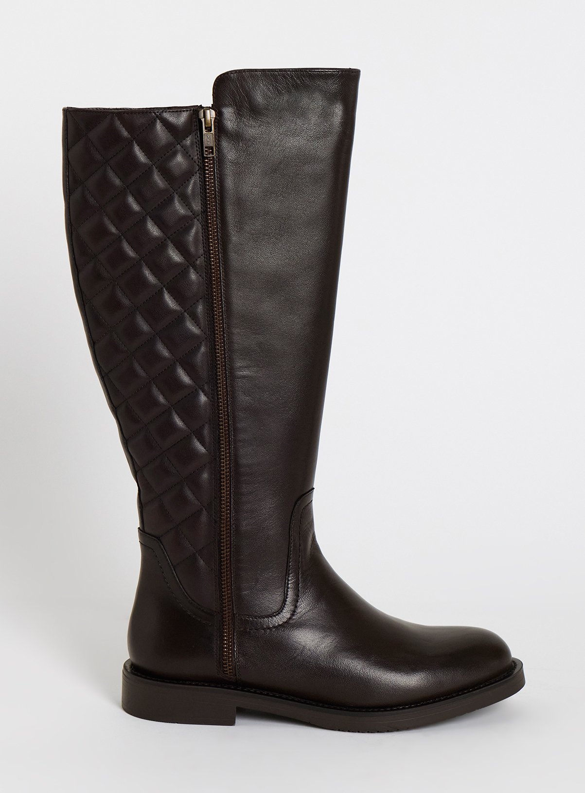 JD WILLIAMS Leather Knee High Riding Boot Extra Wide Fit 7 - Image 4 thumbnail