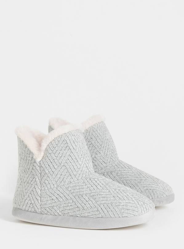 JD WILLIAMS Knitted Bootie Slipper Wide Fit S