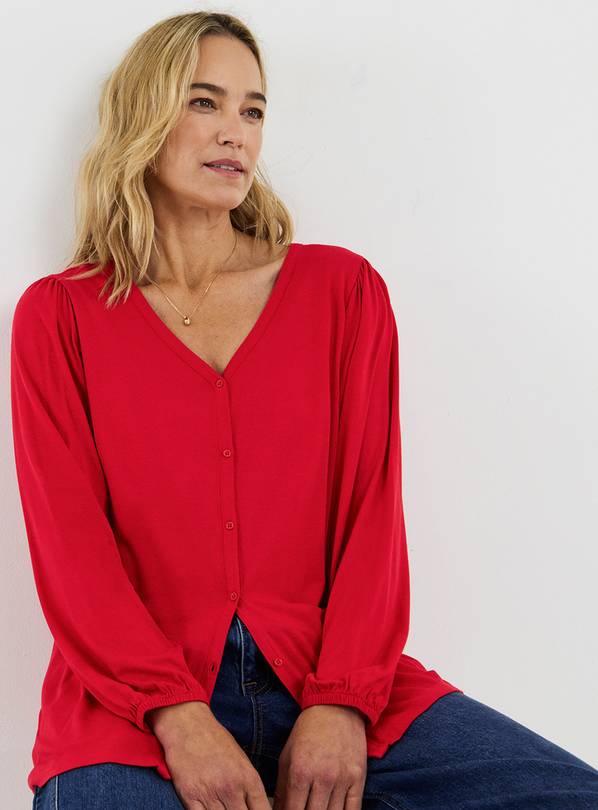 JD WILLIAMS Button Front Long Sleeve Top 8