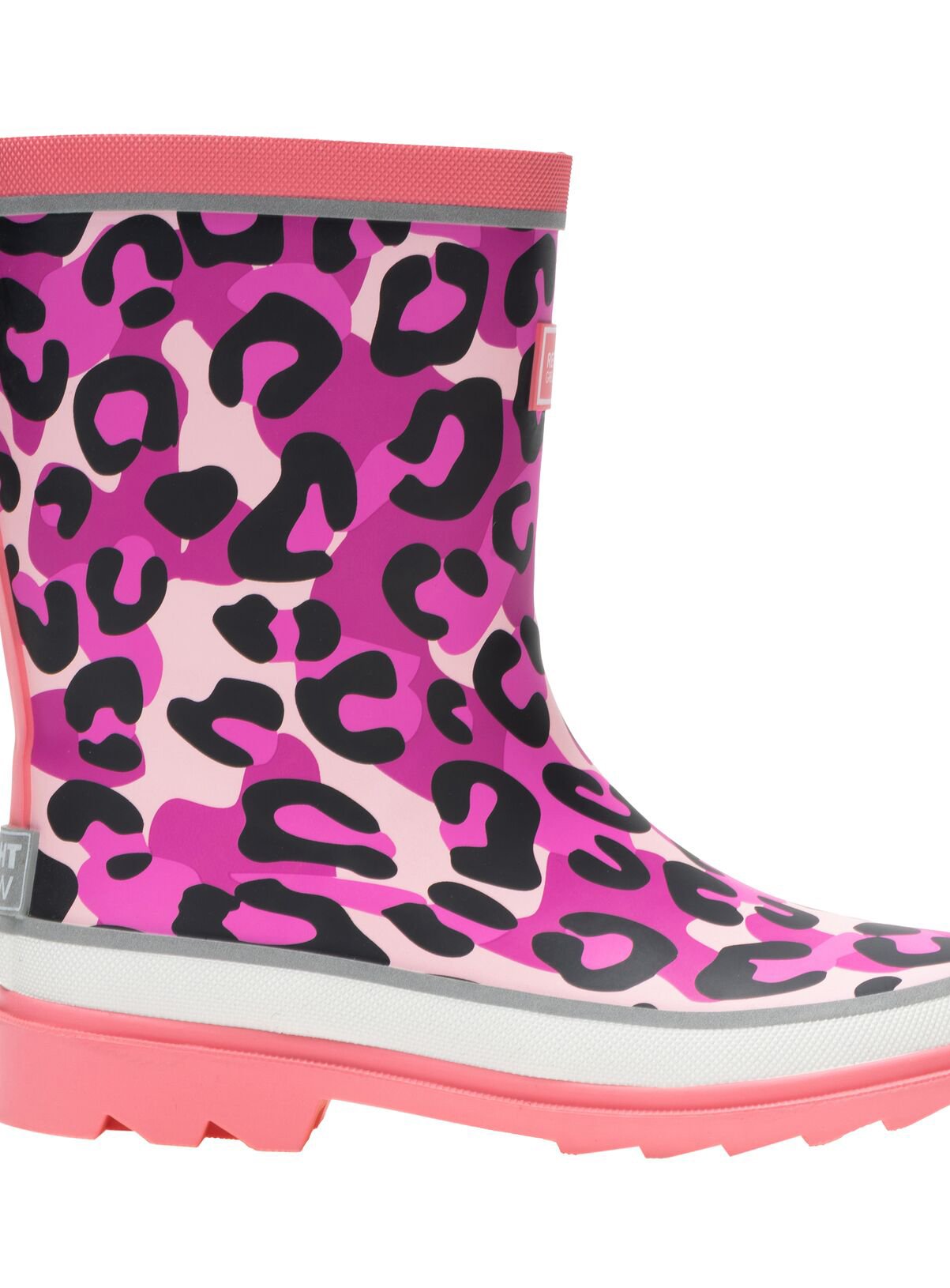 REGATTA Mudplay III Junior Wellies Pink Leopard 6 Infant - Image 4 thumbnail