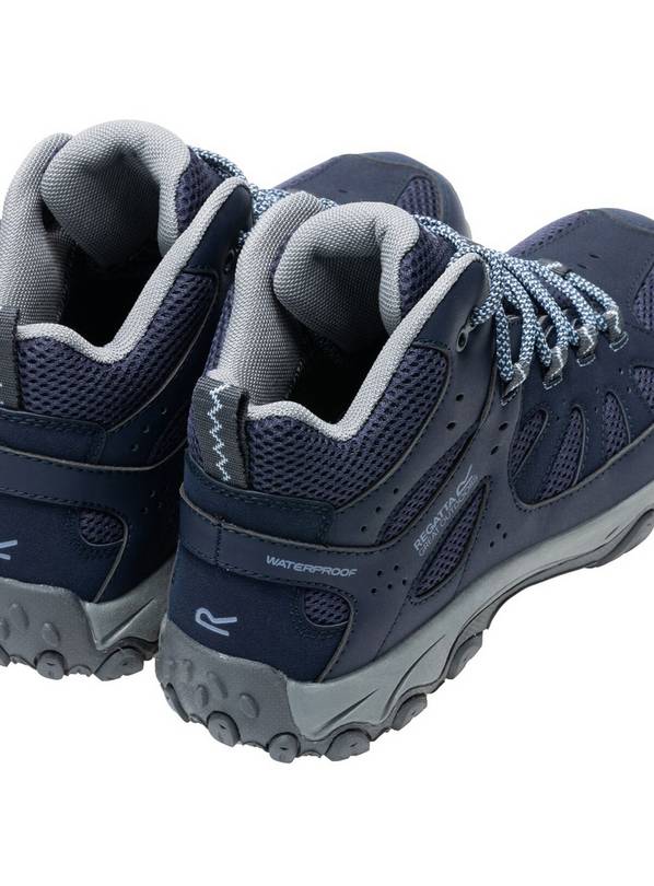 REGATTA Womens Edgepoint IV Mid Walking Boots Blue 8