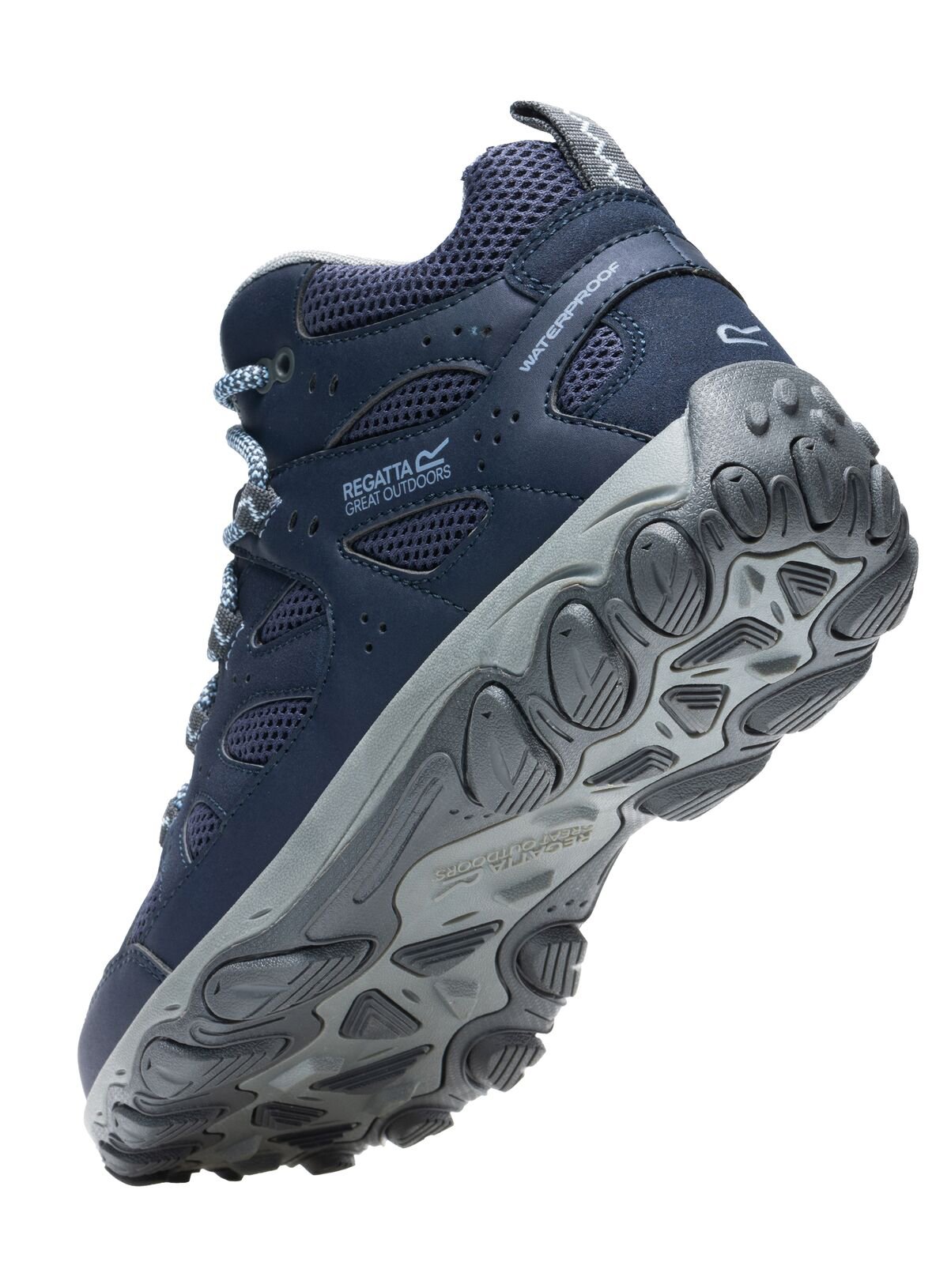 REGATTA Womens Edgepoint IV Mid Walking Boots Blue 6 - Image 4 thumbnail