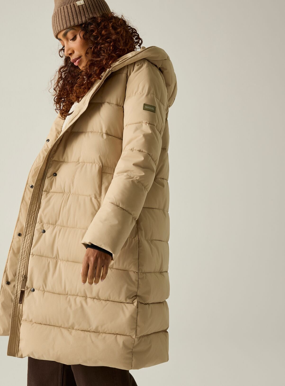 REGATTA Nehiala Water Repellent Padded Jacket Beige 12 - Image 4 thumbnail