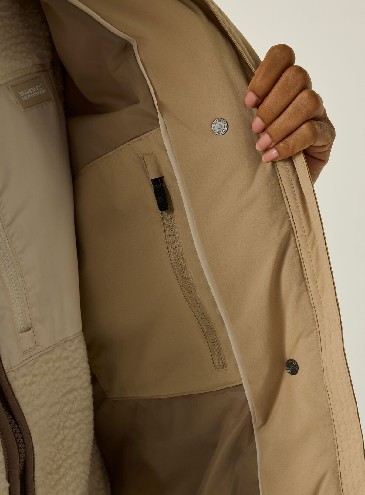REGATTA Nehiala Water Repellent Padded Jacket Beige 12 - Image 6 thumbnail