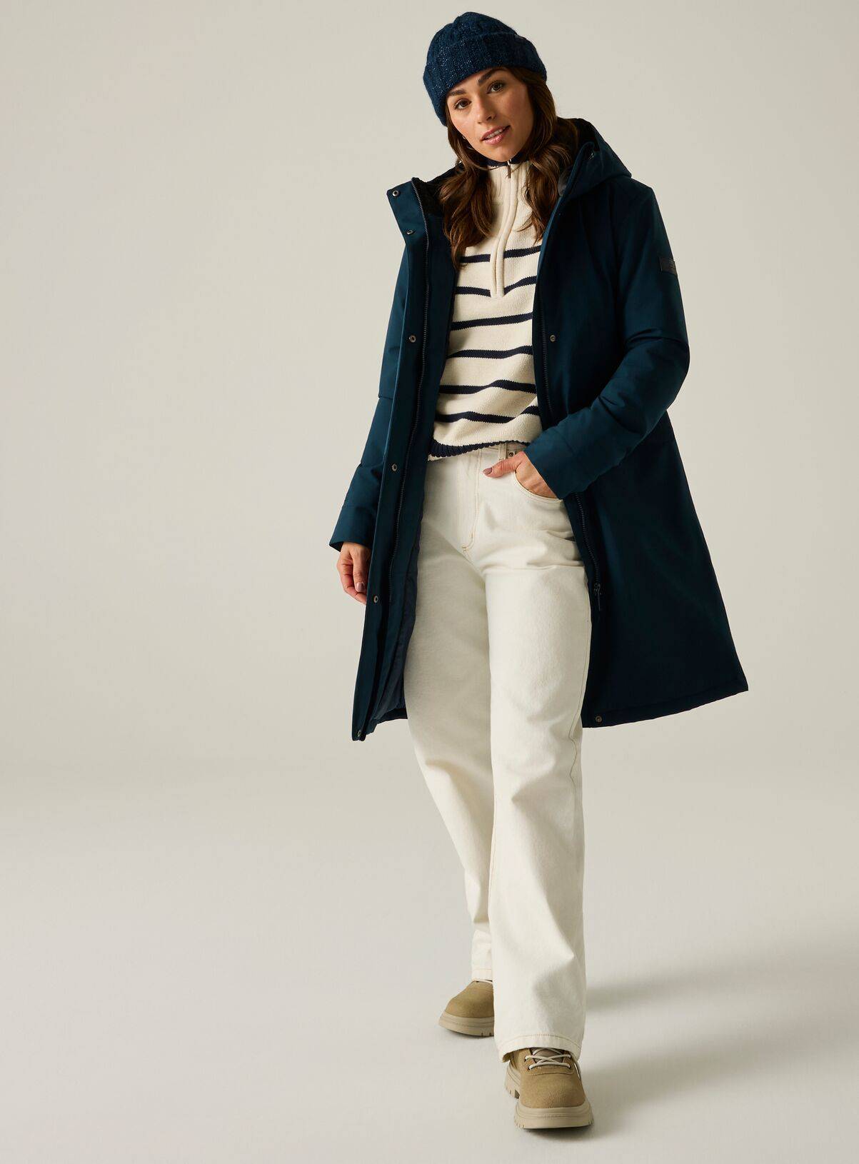 REGATTA Ramona Waterproof Jacket Navy 14 - Image 3