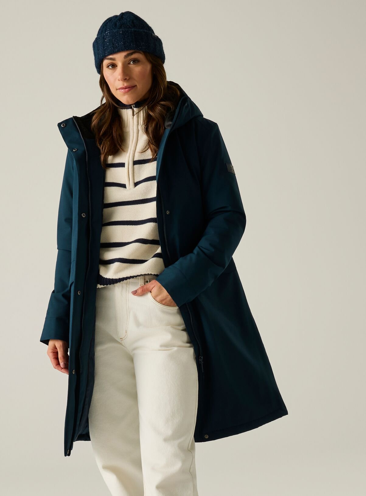 REGATTA Ramona Waterproof Jacket Navy 14 - Image 4 thumbnail