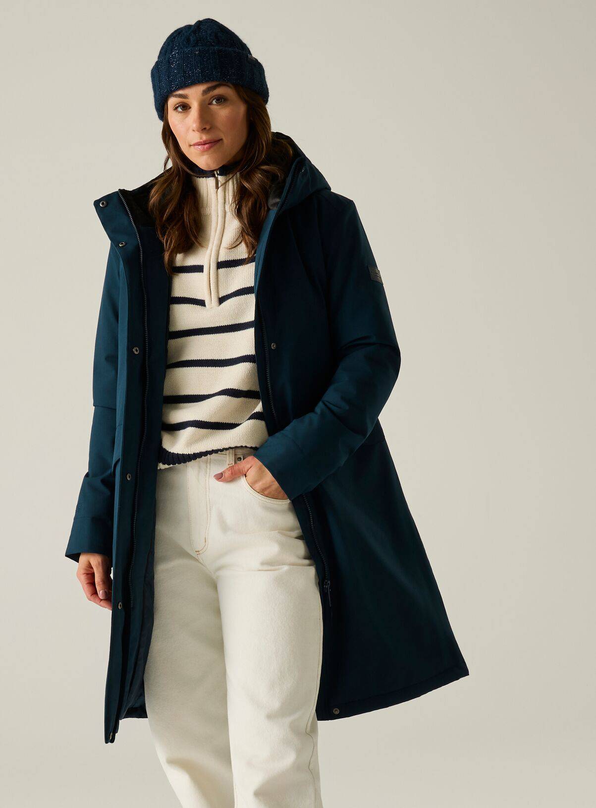 REGATTA Ramona Waterproof Jacket Navy 14 - Image 4