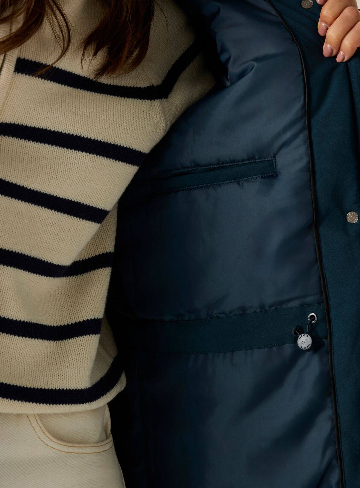REGATTA Ramona Waterproof Jacket Navy 14 - Image 5