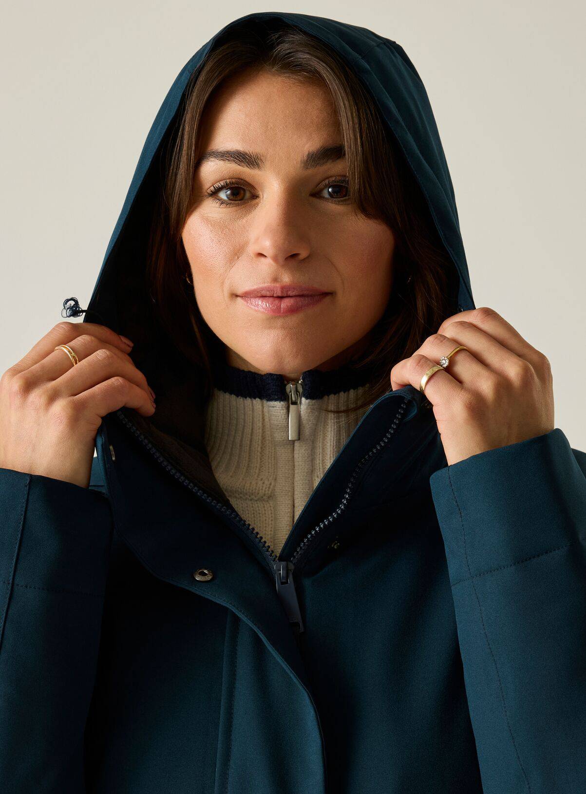 REGATTA Ramona Waterproof Jacket Navy 14 - Image 6