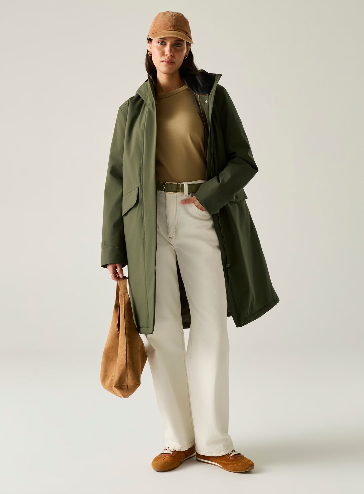 REGATTA Ramona Waterproof Jacket Khaki 14 - Image 2 thumbnail