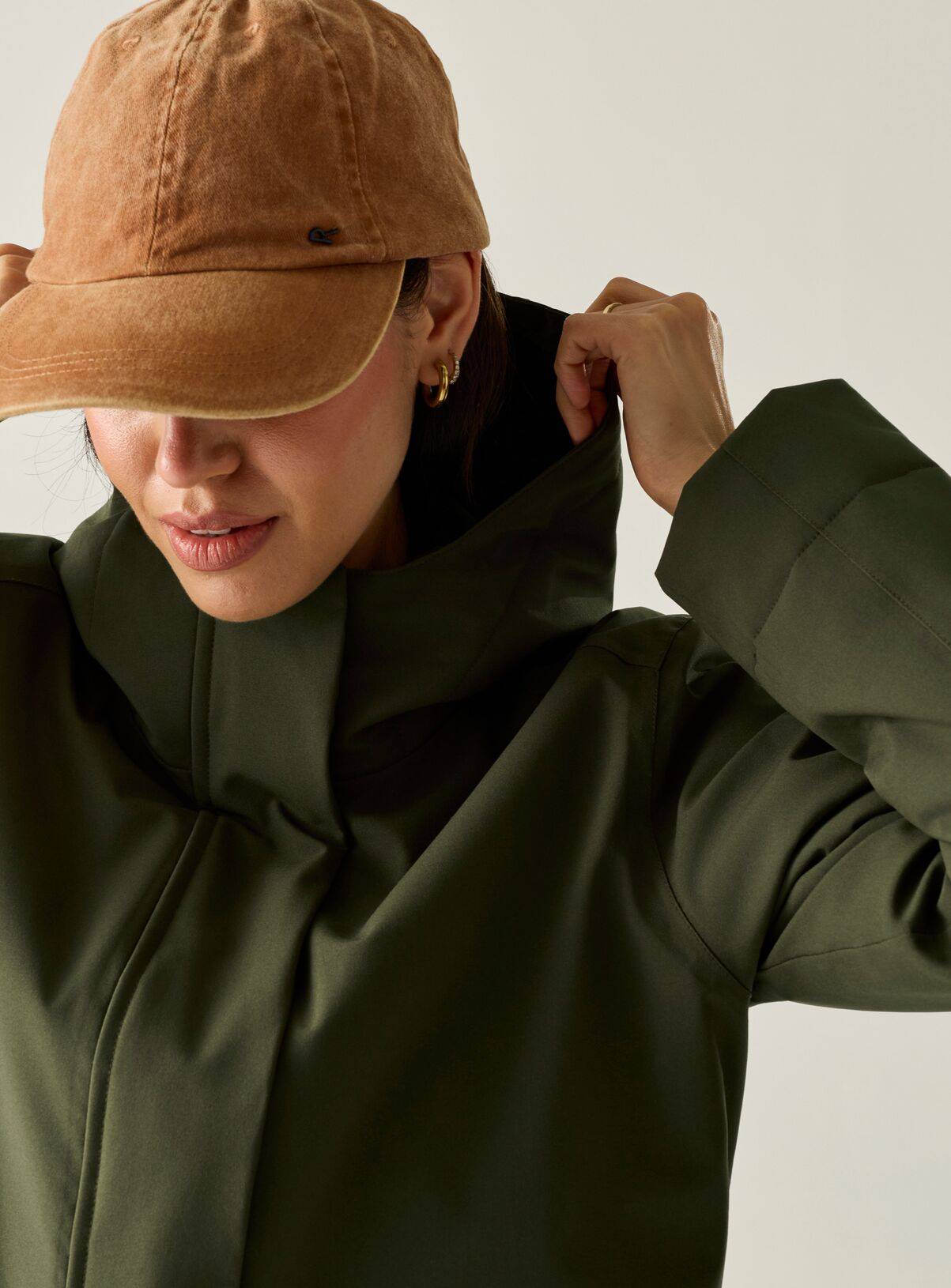 REGATTA Ramona Waterproof Jacket Khaki 14 - Image 5