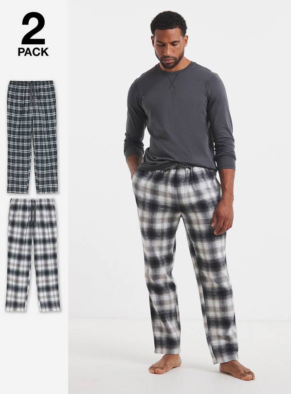 JACAMO 2 Pack Woven Check Flannel Bottoms 42/44