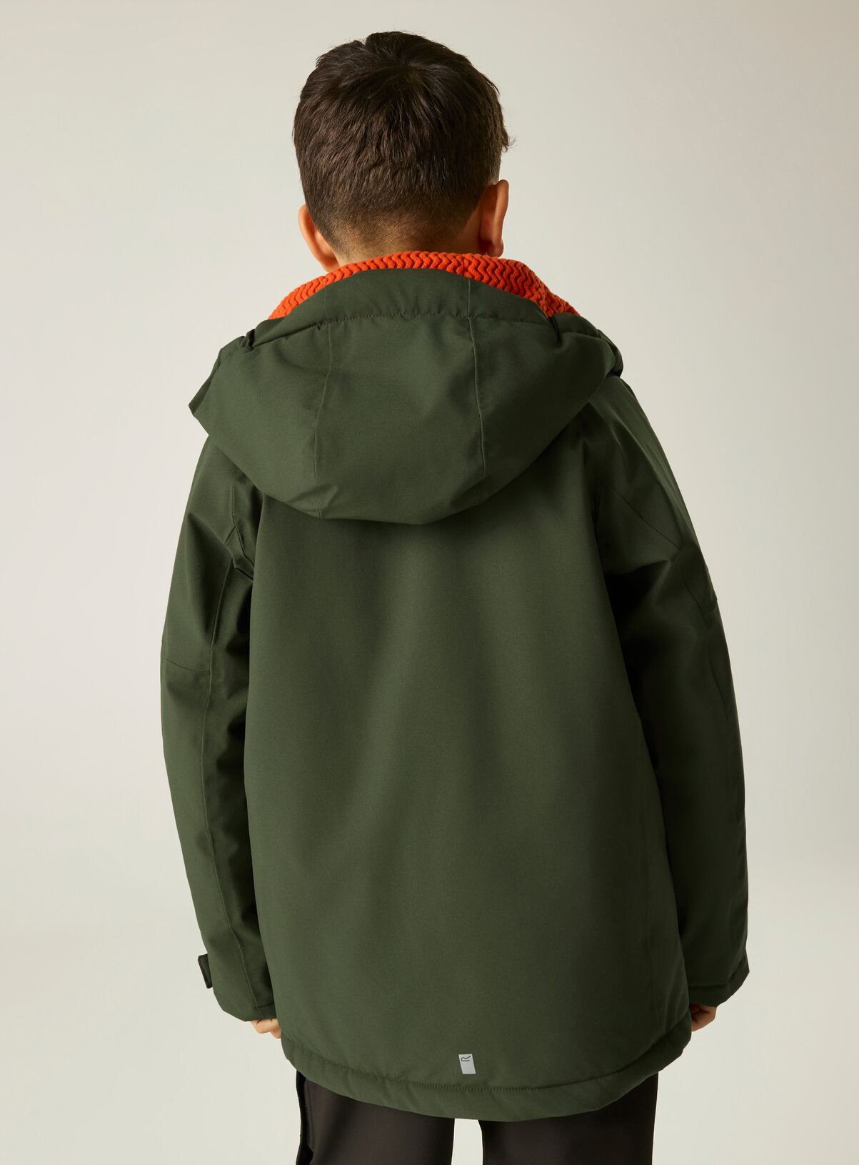 REGATTA Hillain Warm Lined Waterproof Jacket Green 7-8 years - Image 2 thumbnail