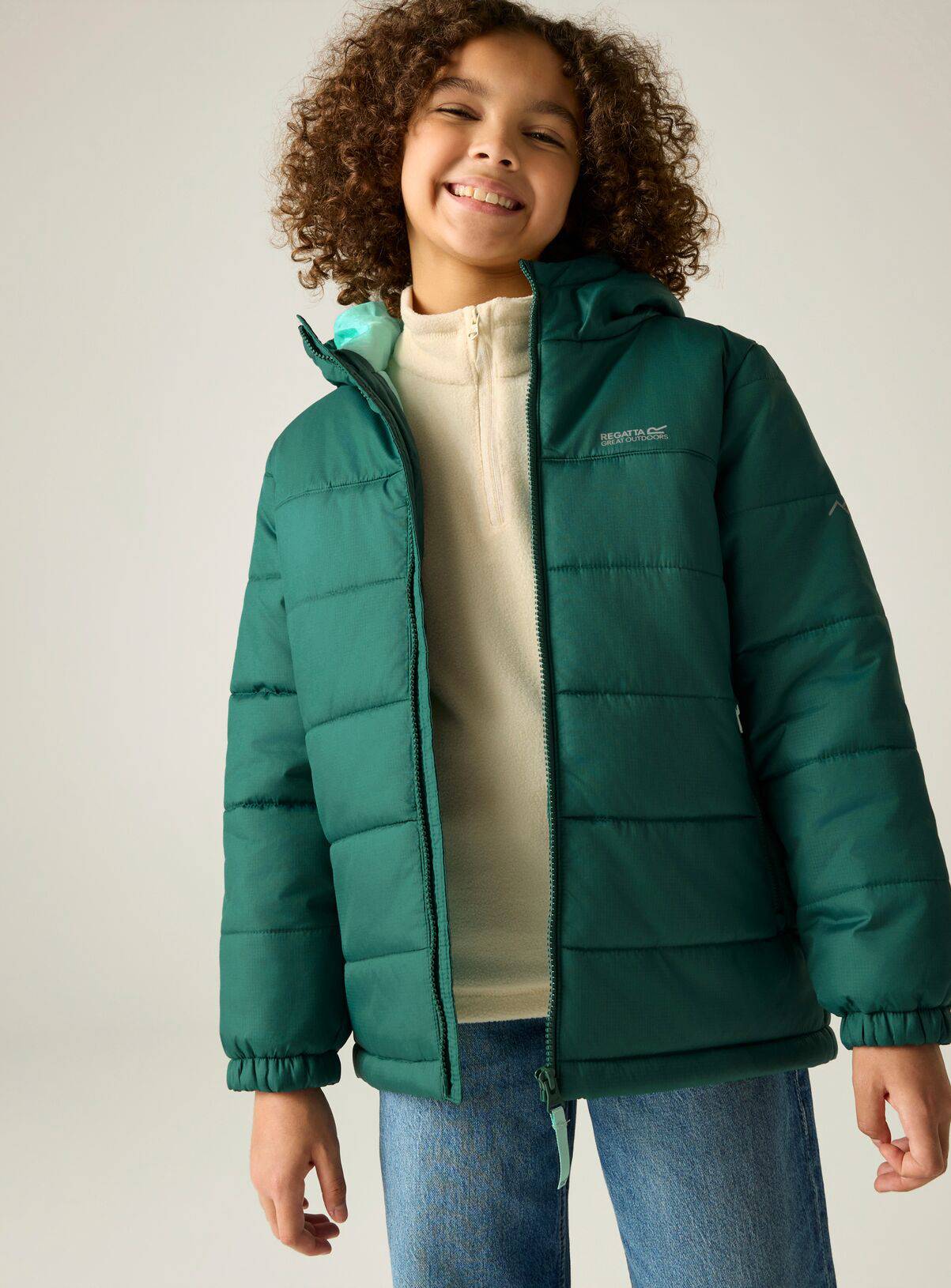 REGATTA Lofthouse Water Repellent Padded Jacket Green 11-12 years - Image 1