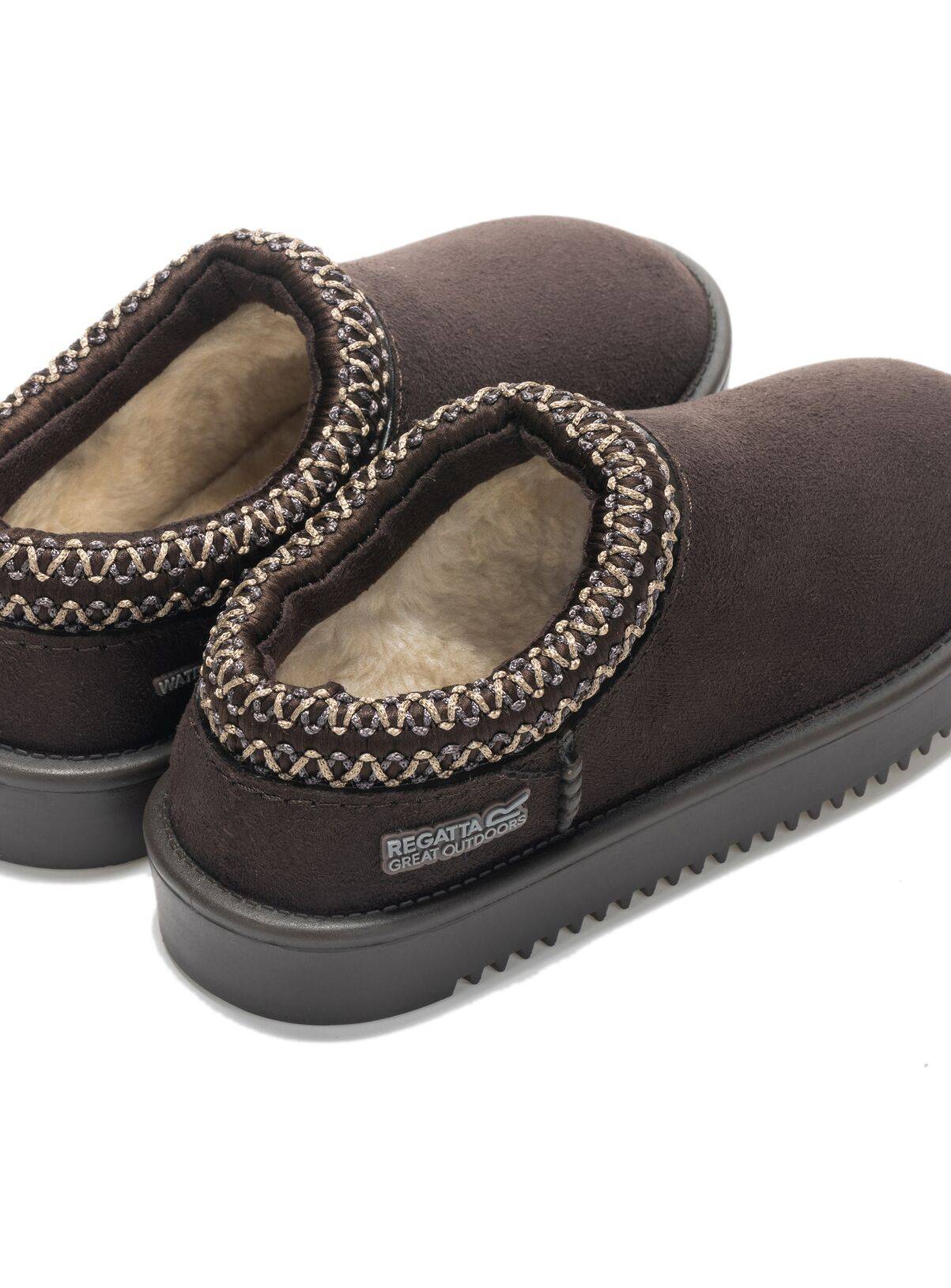 REGATTA Junior Risley Waterproof Mule Brown 12 Infant - Image 1