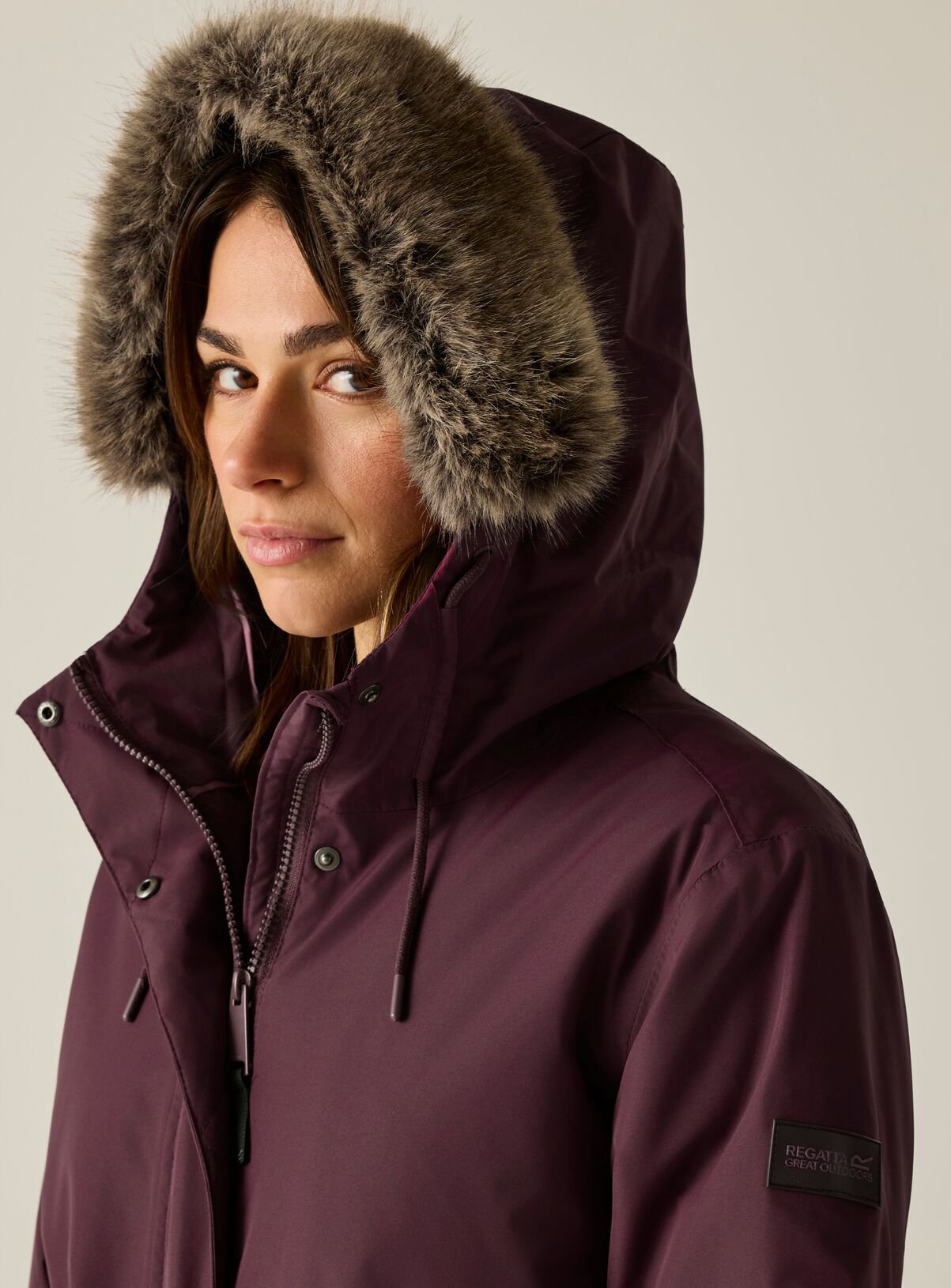 REGATTA Sophia Waterproof Jacket Purple 12 - Image 4 thumbnail