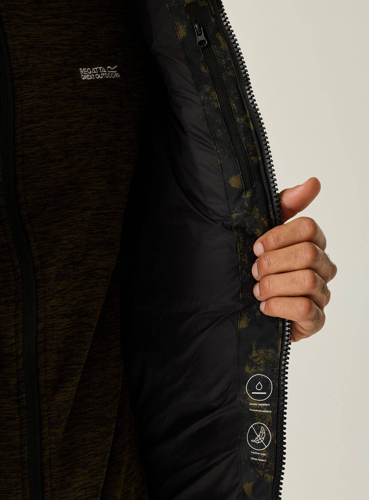 REGATTA Aldthorn Water Repellent Jacket Green Camo S - Image 6