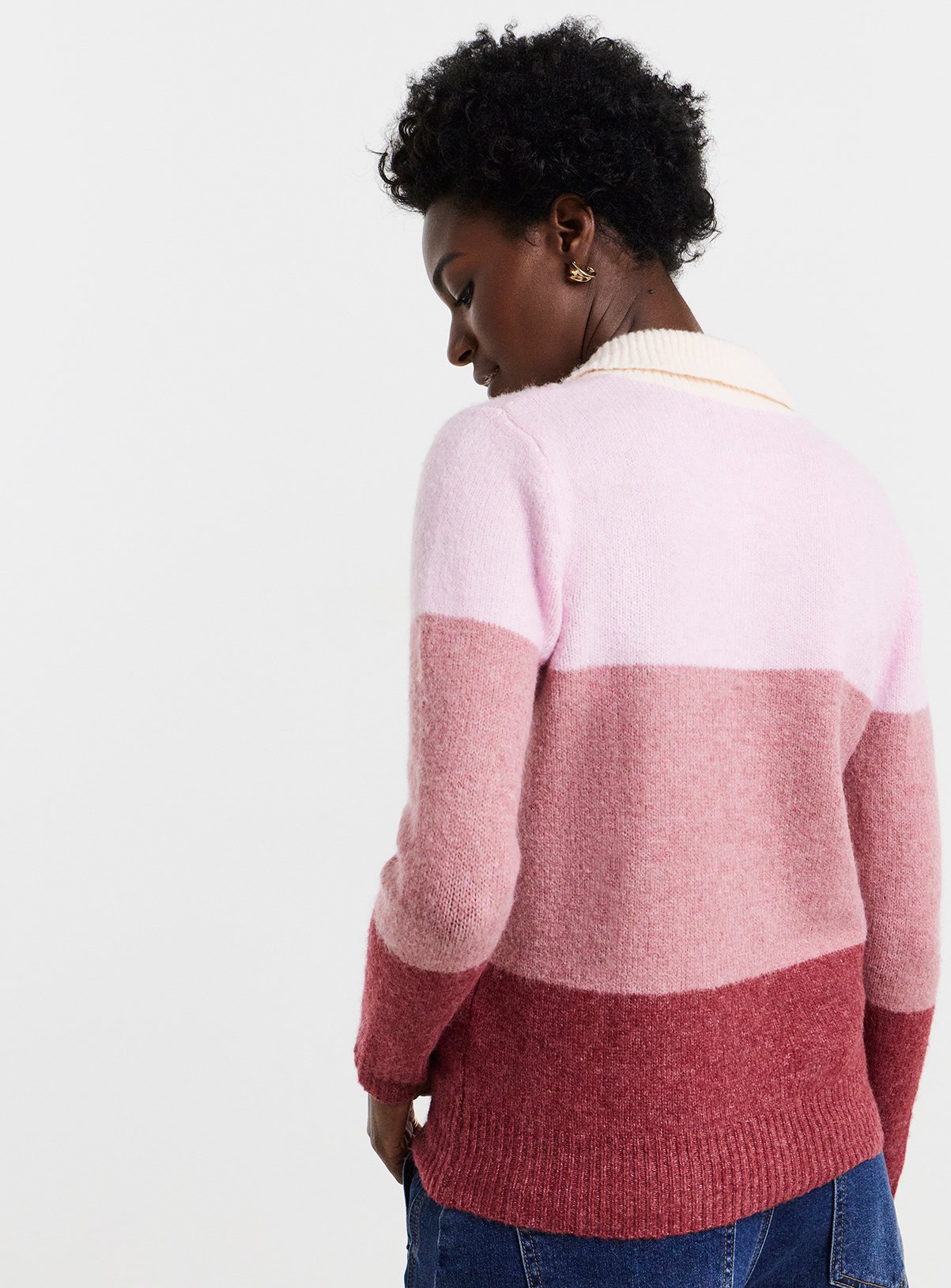 JD WILLIAMS Colour Block Rugby Jumper 24-26 - Image 2 thumbnail