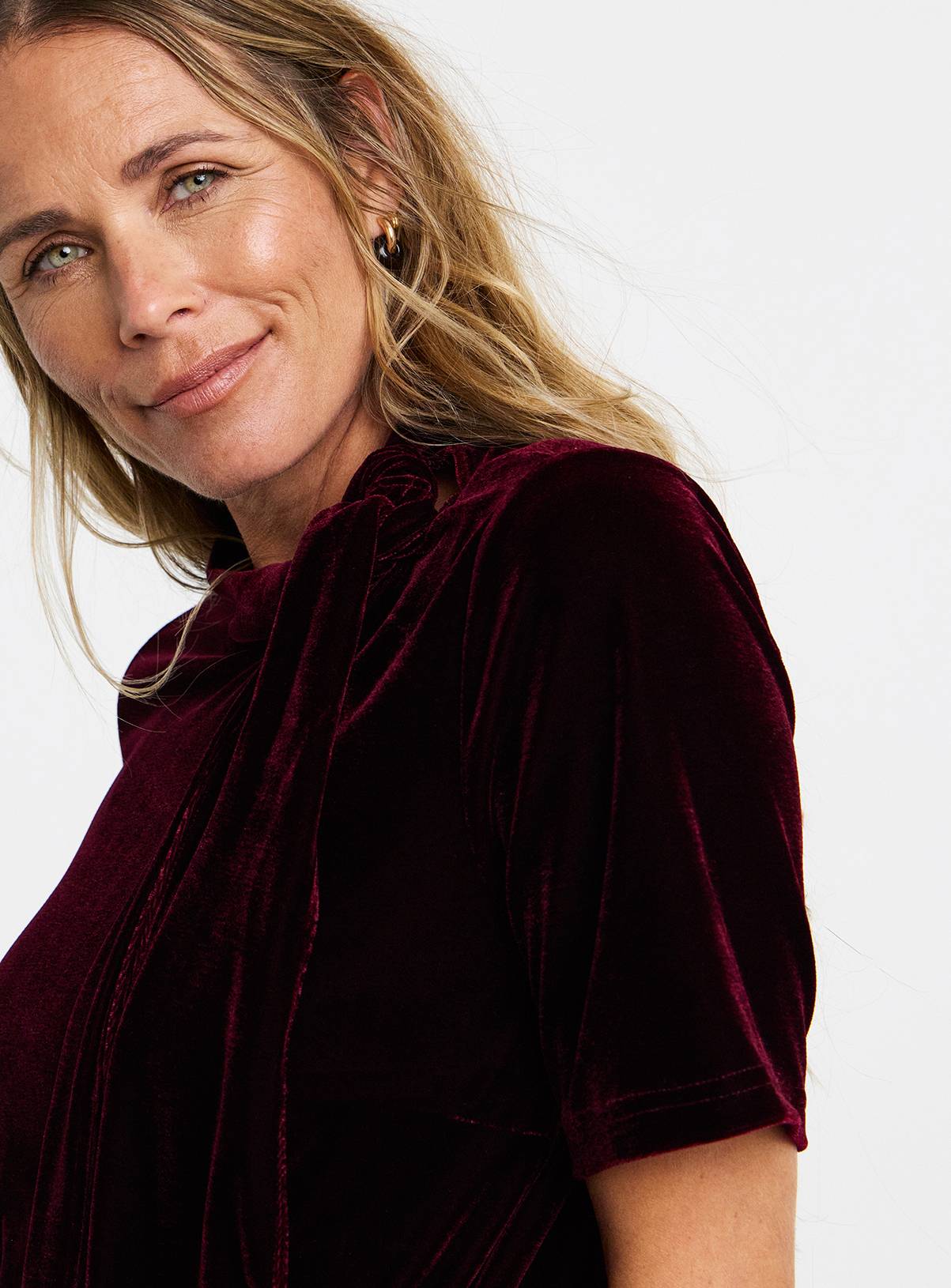 JD WILLIAMS Velvet Tie Neck Top 10 - Image 4