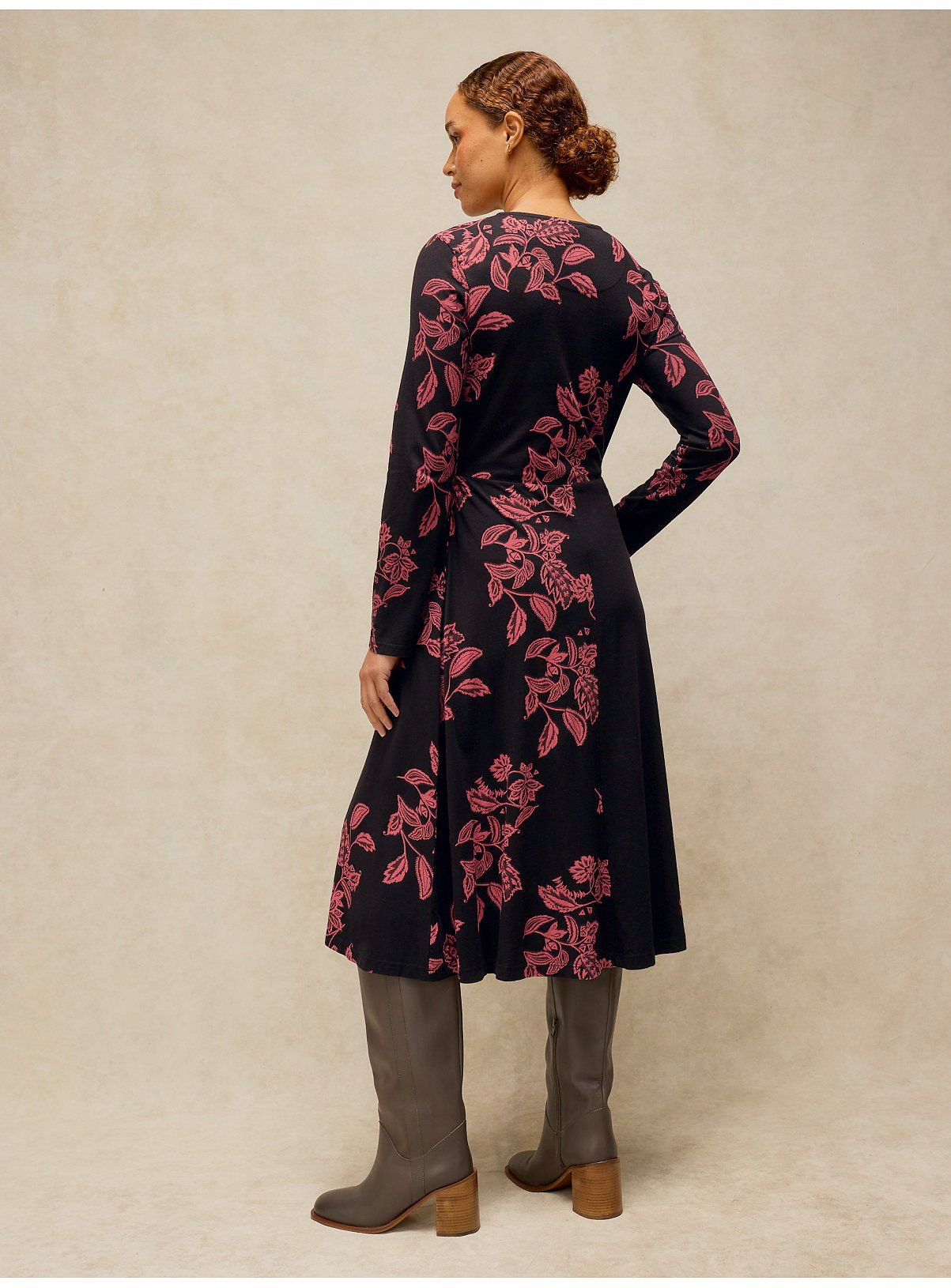 WHITE STUFF Madeline Jersey Dress 12 - Image 2 thumbnail