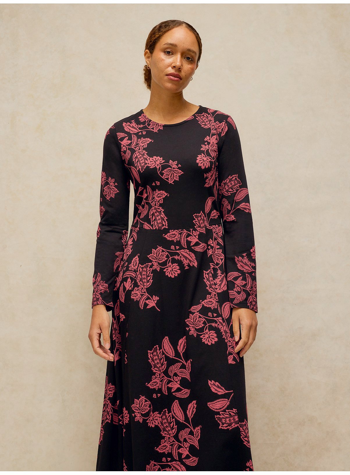 WHITE STUFF Madeline Jersey Dress 12 - Image 3 thumbnail