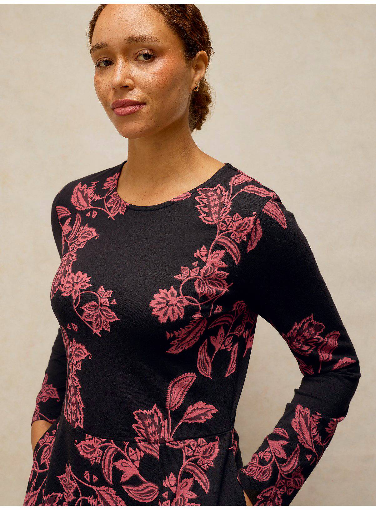WHITE STUFF Madeline Jersey Dress 12 - Image 4