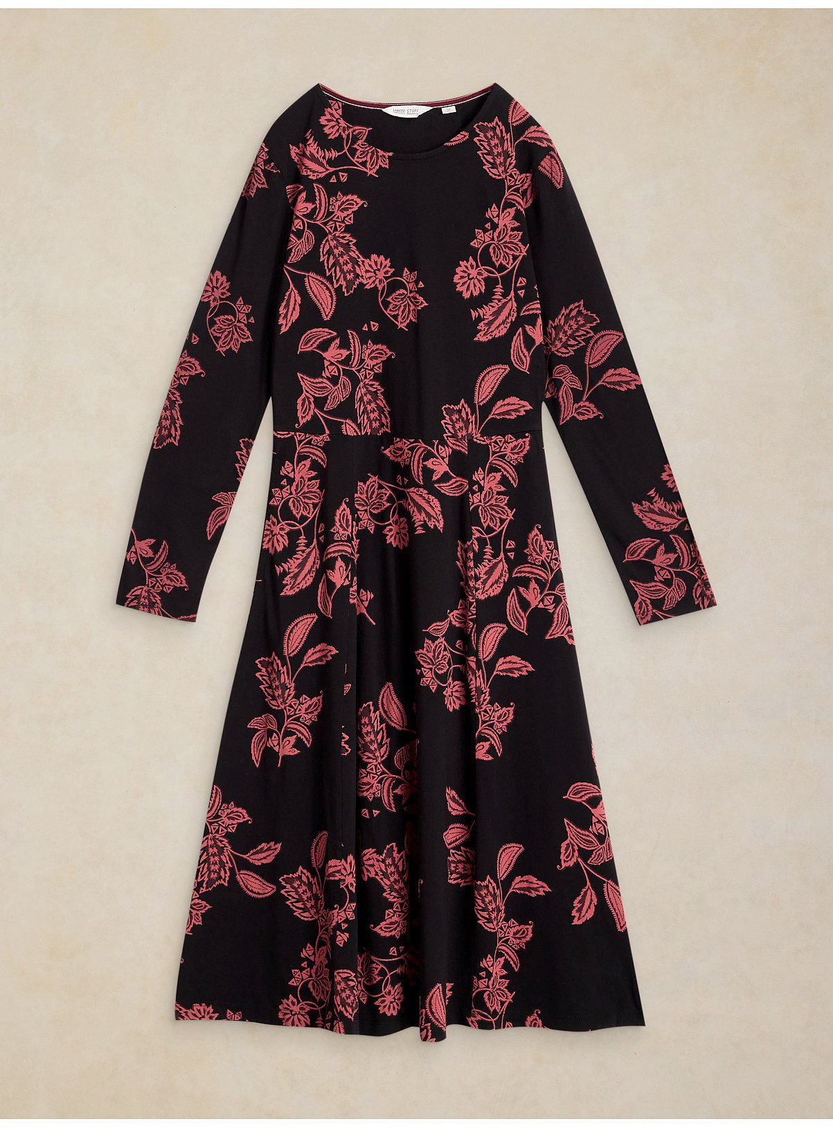 WHITE STUFF Madeline Jersey Dress 12 - Image 5 thumbnail