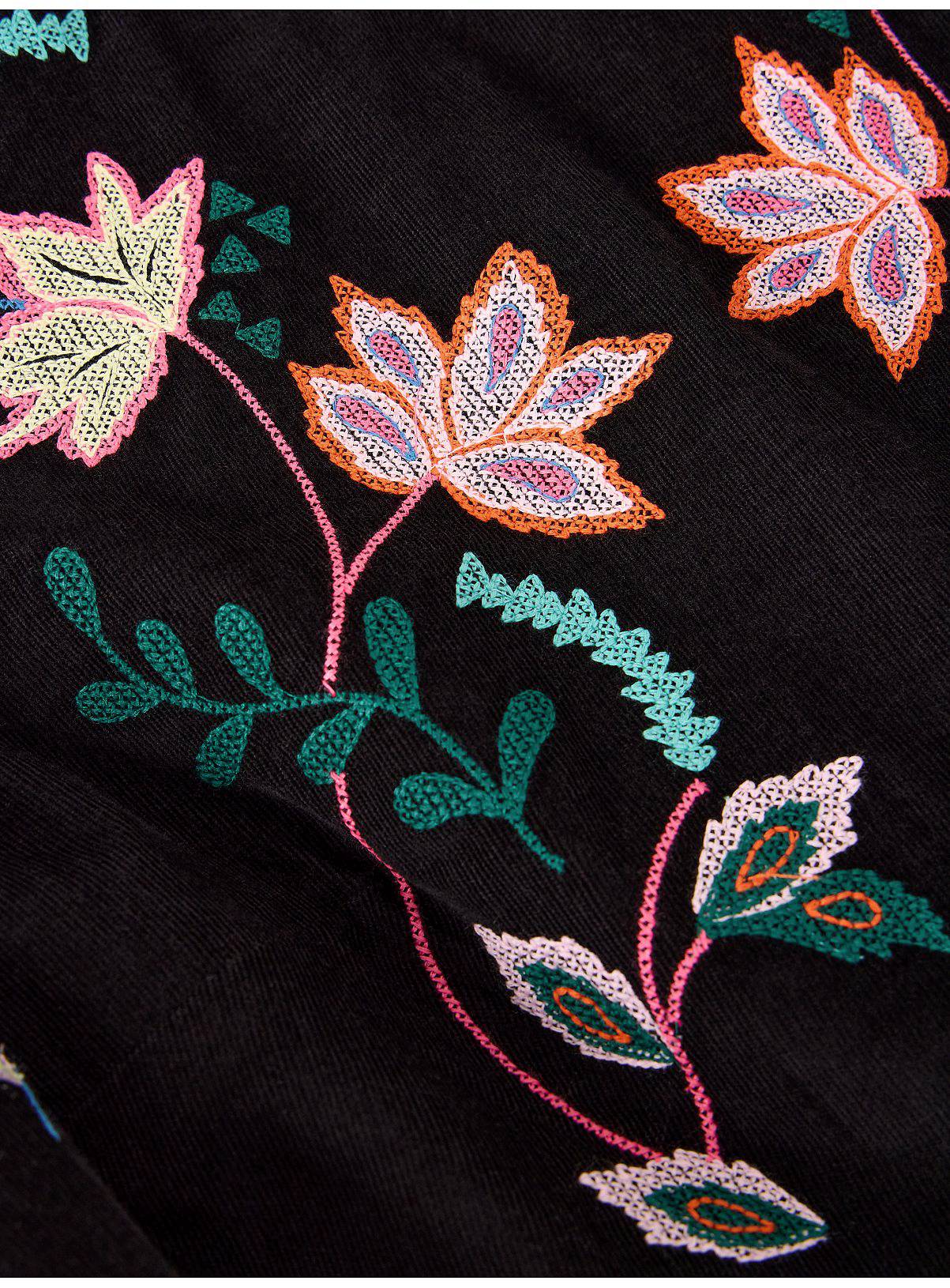 WHITE STUFF Wren Embroidered Cord Dress 16 - Image 6
