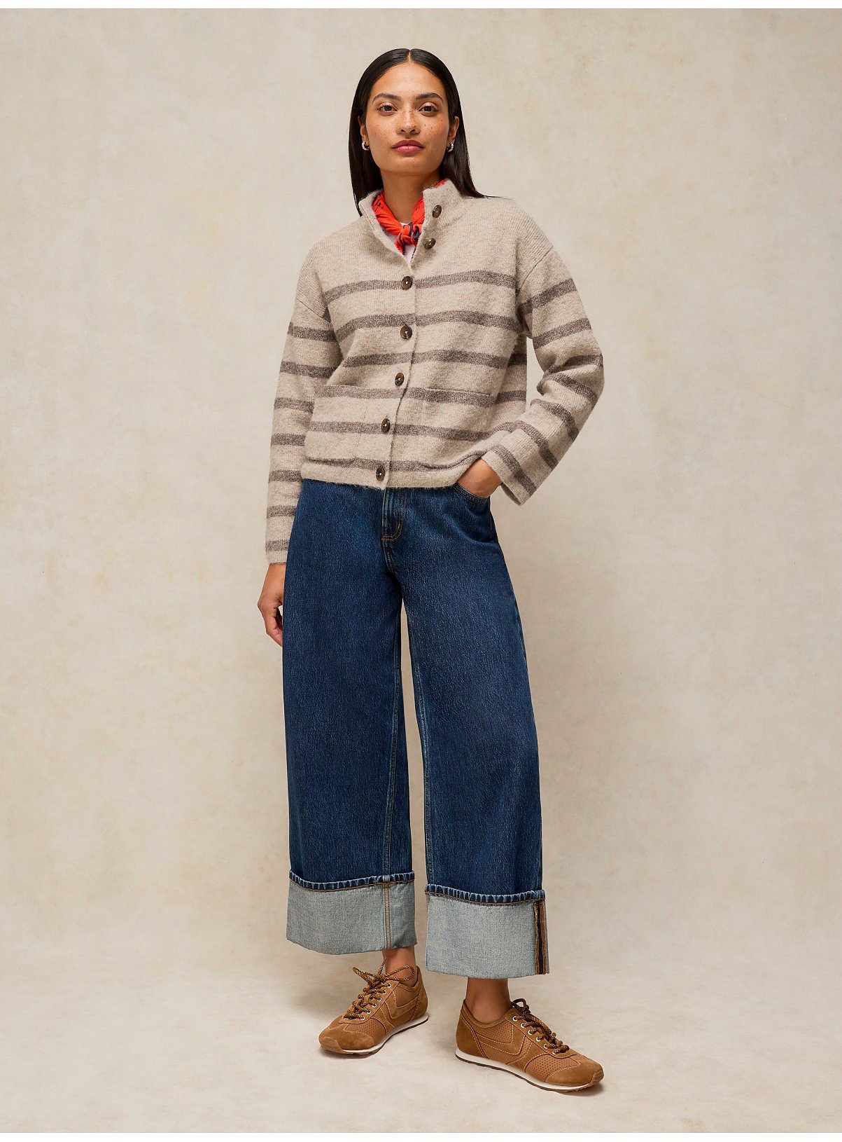 WHITE STUFF Margot Stripe Cardigan 8 - Image 3 thumbnail