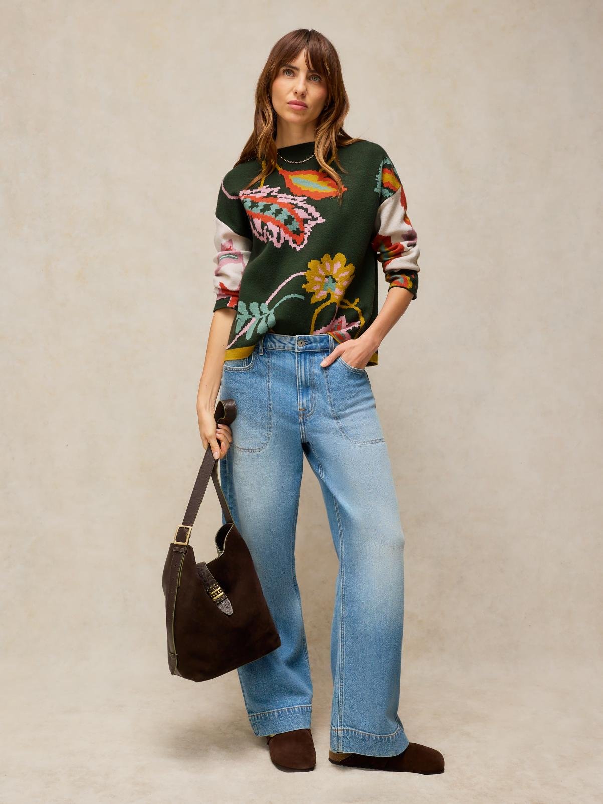WHITE STUFF Fabia Floral Jumper 10 - Image 3 thumbnail