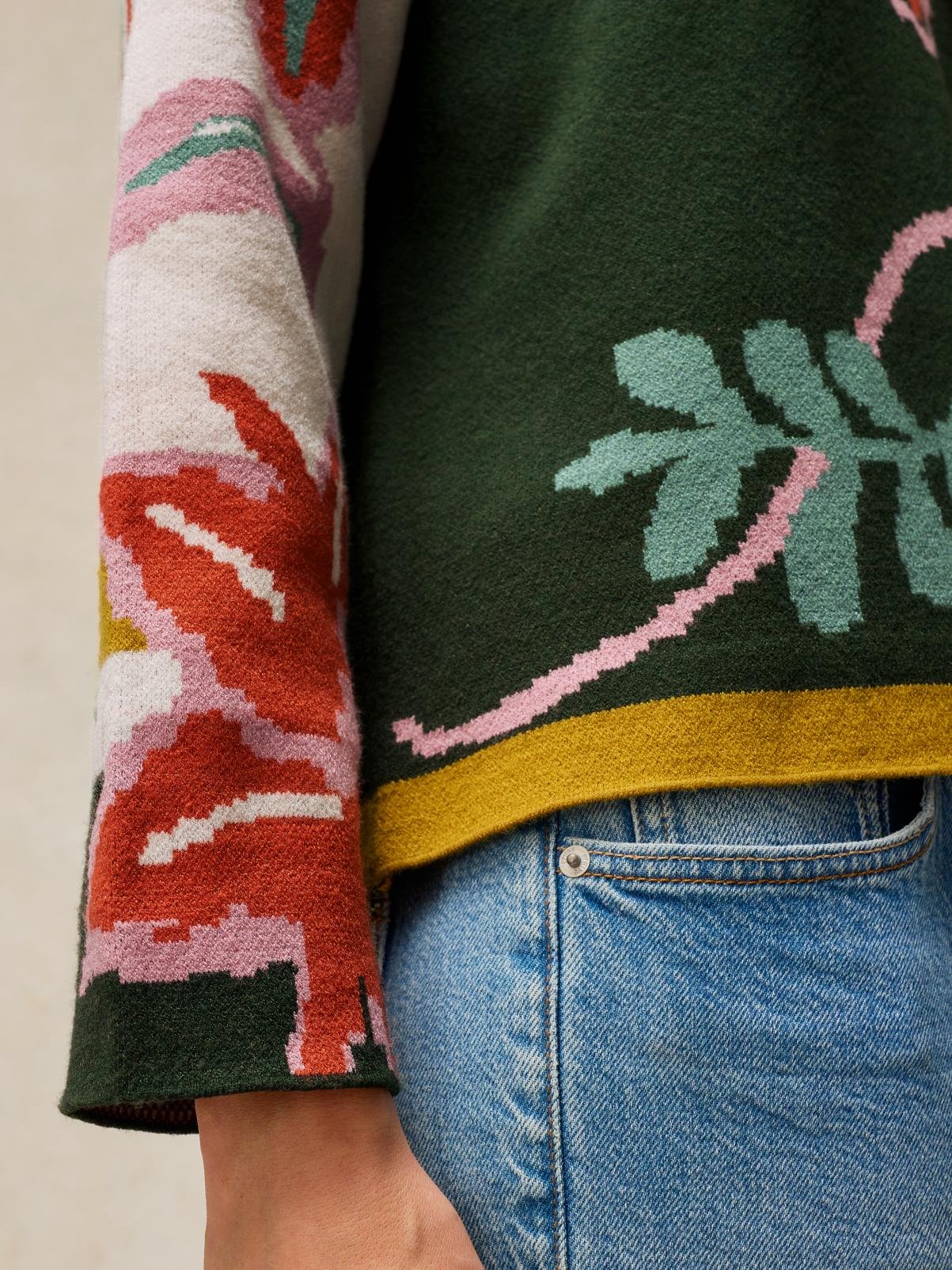 WHITE STUFF Fabia Floral Jumper 10 - Image 4 thumbnail