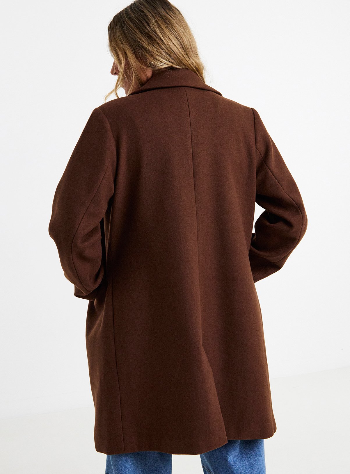 JD WILLIAMS Single Breasted Lined Coat 18 - Image 3 thumbnail