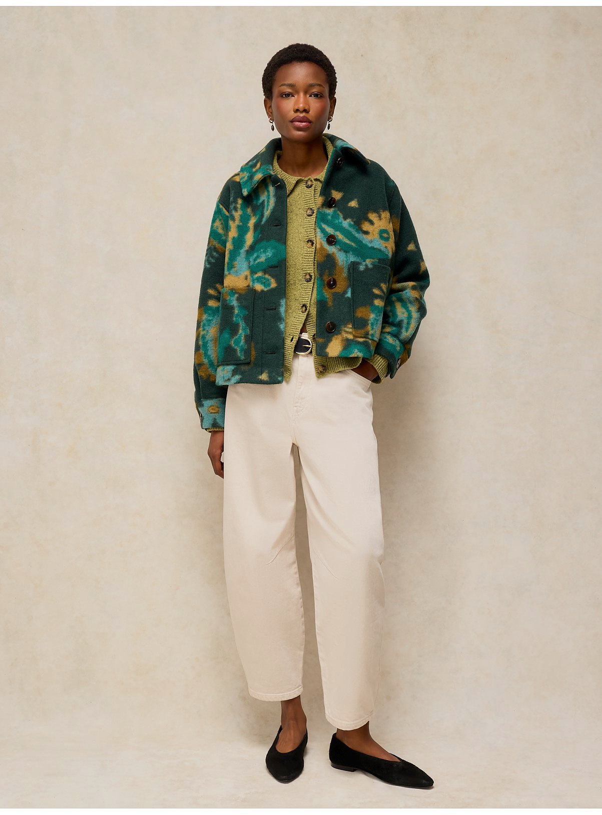 WHITE STUFF Alexa Wool Blend Jacket 14 - Image 3 thumbnail
