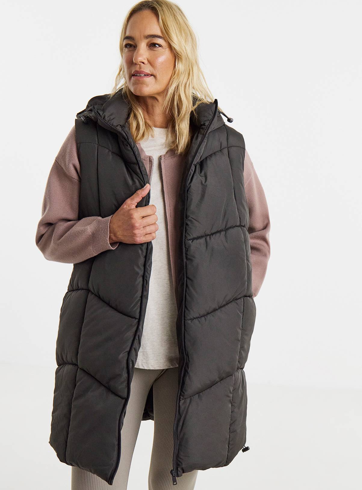 JD WILLIAMS Longline Padded Gilet 16 - Image 1