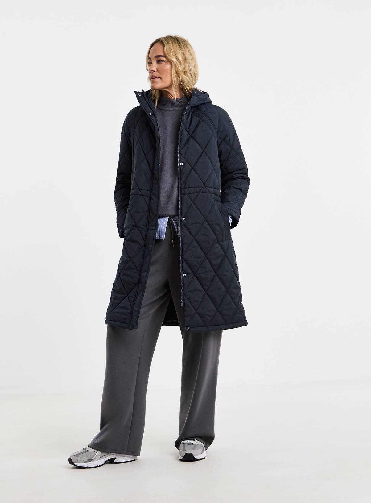 JD WILLIAMS Hooded Quilted Coat 24 - Image 3