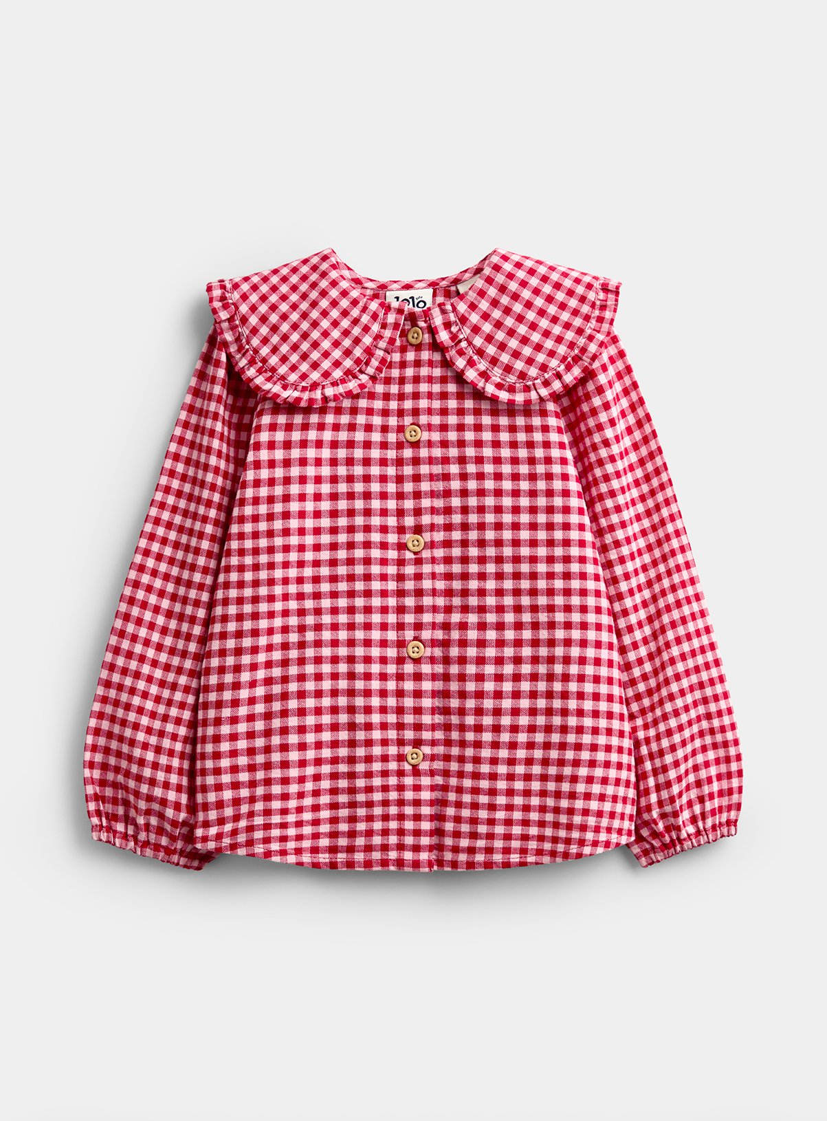JOJO MAMAN BÉBÉ Shirt and Heart Pocket Dress Set Light Wash Denim 12-18 months - Image 2 thumbnail