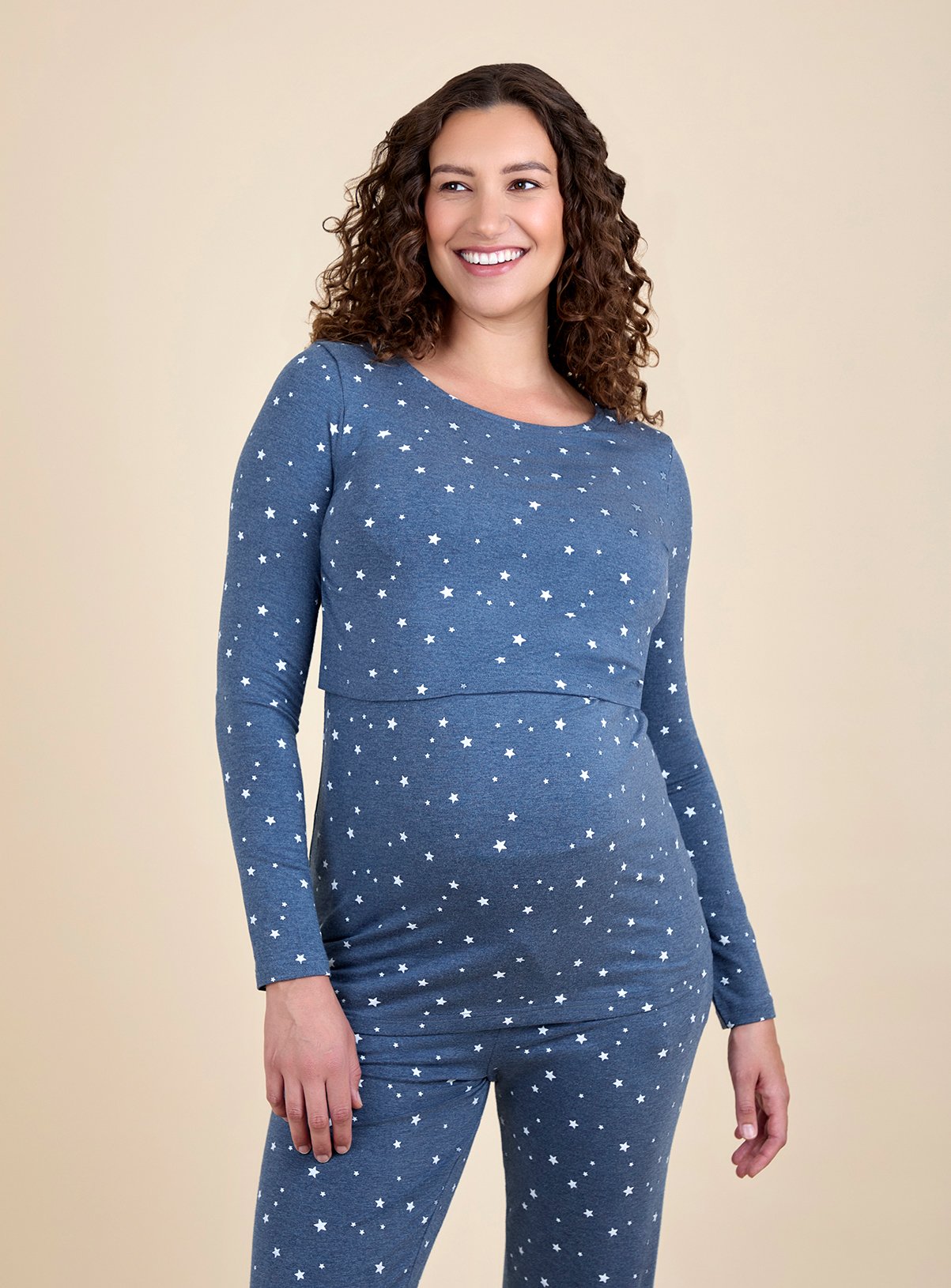 JOJO MAMAN BÉBÉ Maternity & Nursing Star Pyjama Set L - Image 3 thumbnail