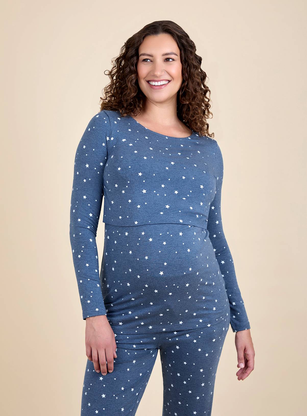 JOJO MAMAN BÉBÉ Maternity & Nursing Star Pyjama Set L - Image 3