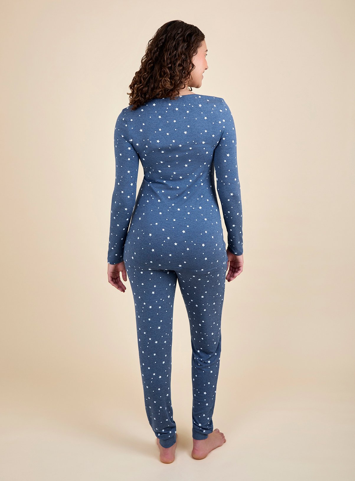 JOJO MAMAN BÉBÉ Maternity & Nursing Star Pyjama Set L - Image 4 thumbnail