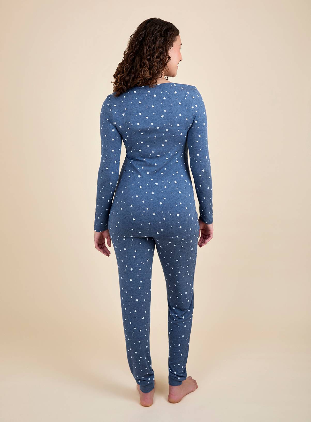 JOJO MAMAN BÉBÉ Maternity & Nursing Star Pyjama Set L - Image 4