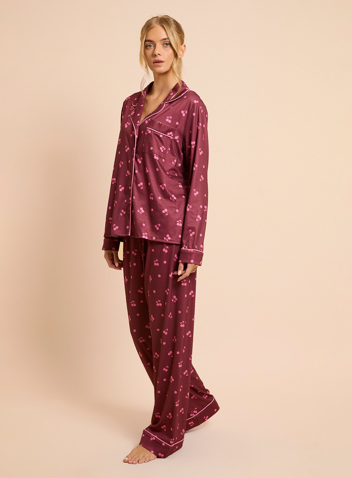 DOROTHY PERKINS Long Sleeve Jersey Pyjama set L - Image 2 thumbnail