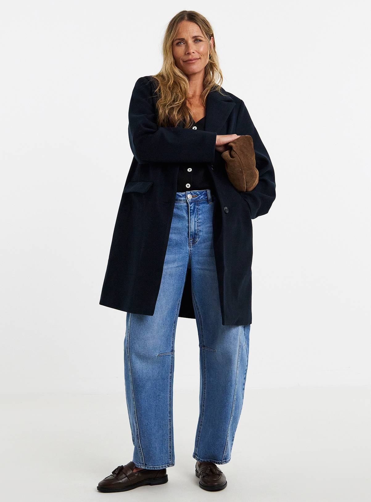 JD WILLIAMS Single Breasted Lined Coat 10 - Image 1