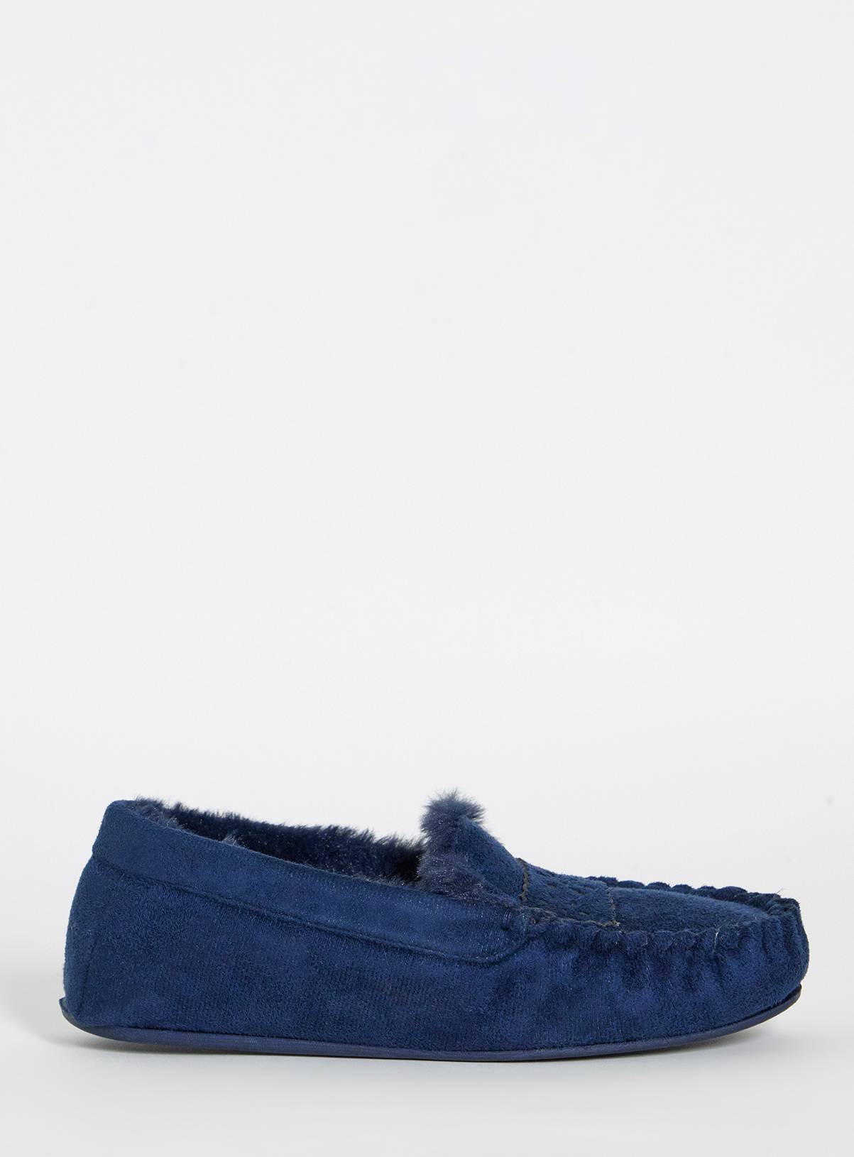 JD WILLIAMS Cut Out Loafer Slipper Wide Fit 7 - Image 3