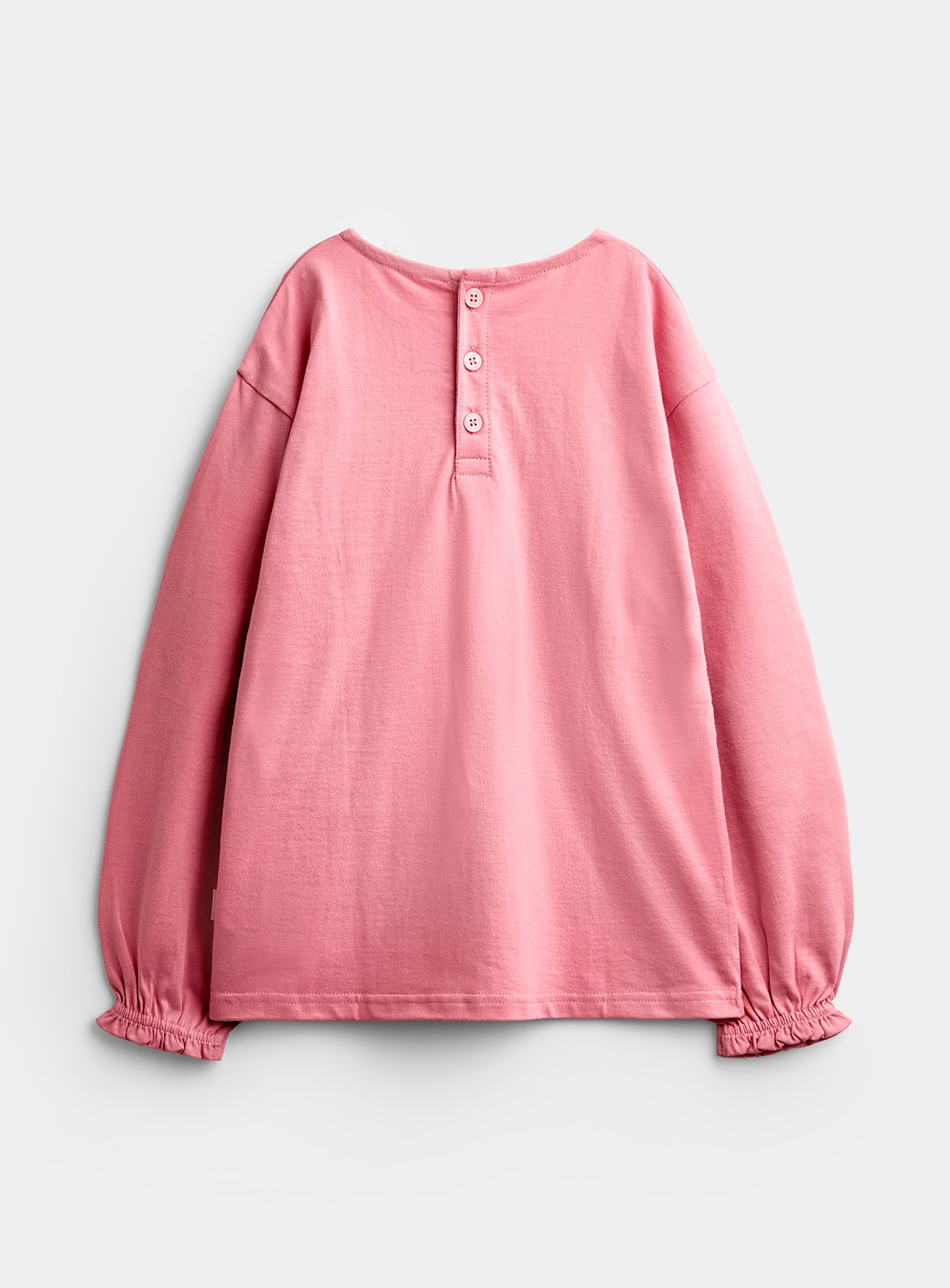 JOJO MAMAN BÉBÉ 3 Pack Ditsy and Stripe Tops Mid Pink 12-18 months - Image 5 thumbnail