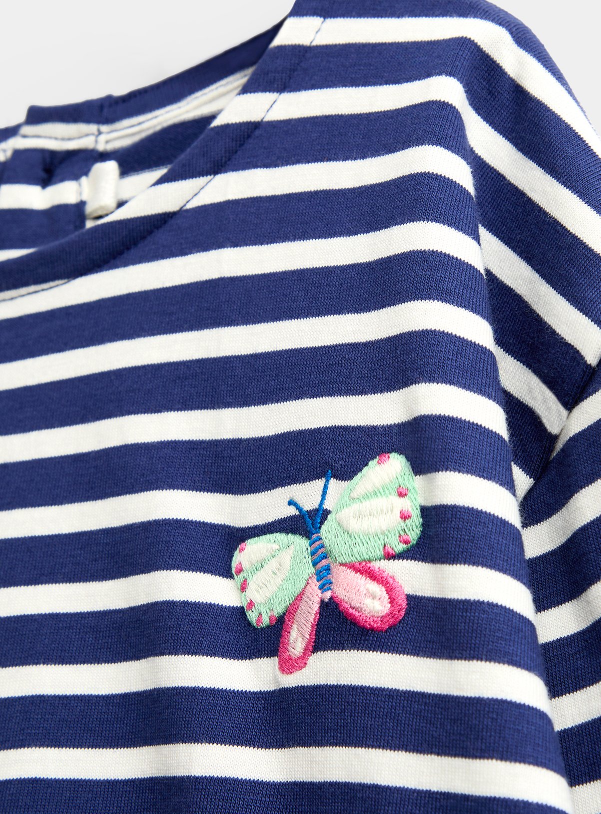 JOJO MAMAN BÉBÉ 3 Pack Ditsy and Stripe Tops Mid Pink 12-18 months - Image 9 thumbnail