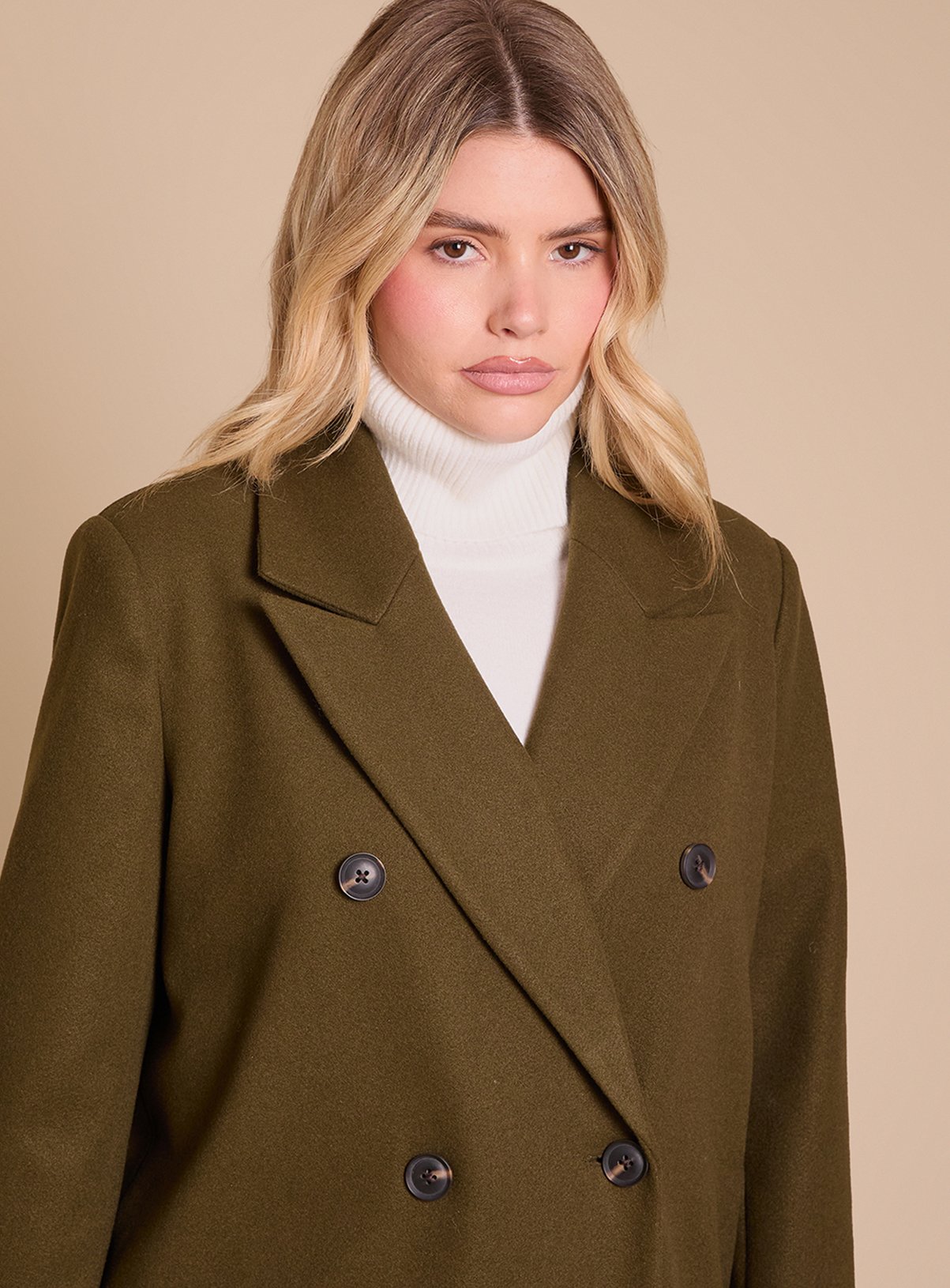 DOROTHY PERKINS Maxi Length Double Breasted Coat 16 - Image 4 thumbnail