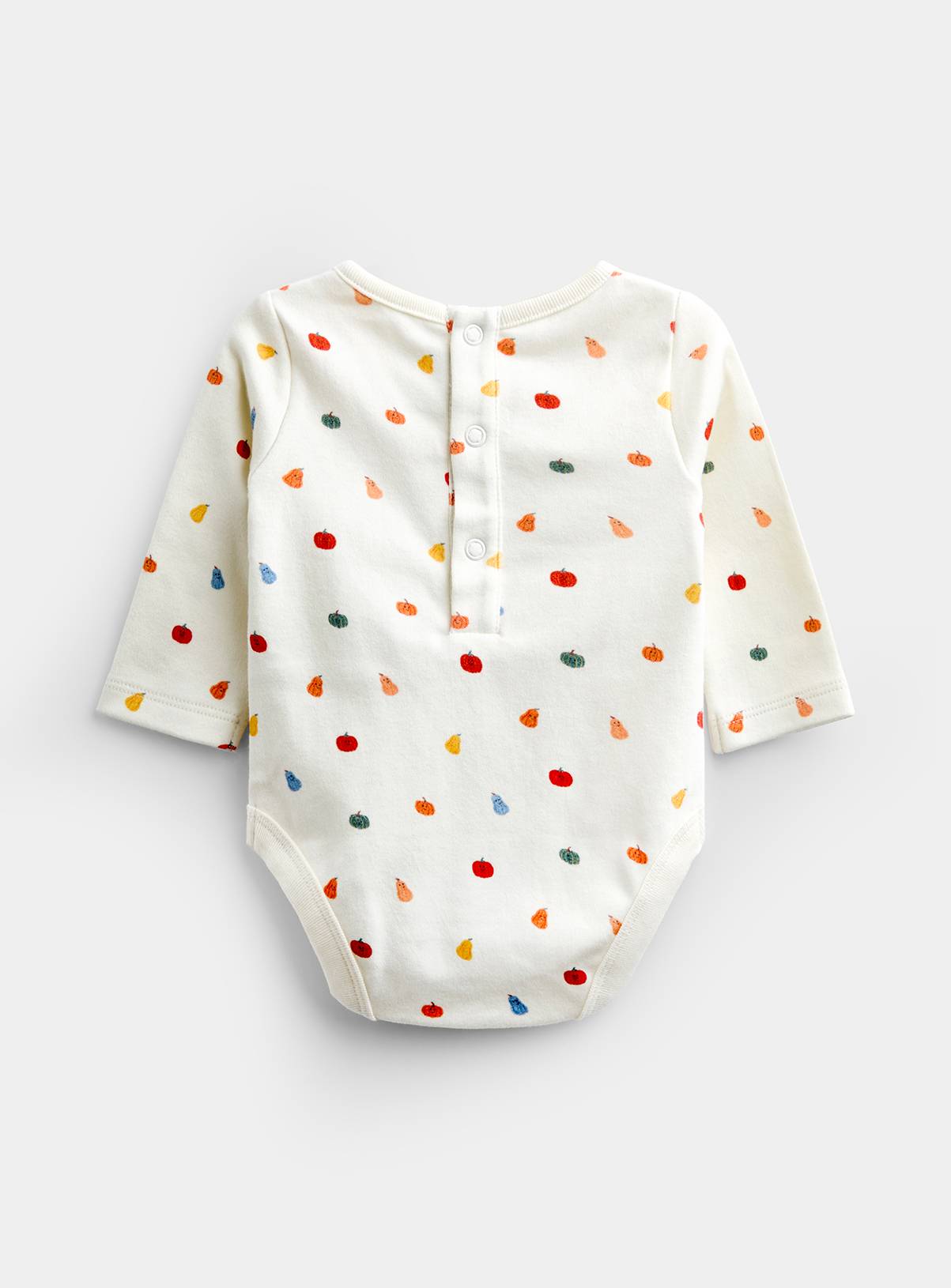 JOJO MAMAN BÉBÉ 2 Piece Pumpkin Dungaree Set Orange Up To 3 mths - Image 3